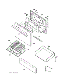 03 - Door & Drawer Parts parts for Ge Range JBS15H1BB from AppliancePartsPros.com