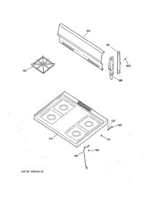 02 - Control Panel & Cooktop parts for Ge Range JGBS07PEH1BB from AppliancePartsPros.com