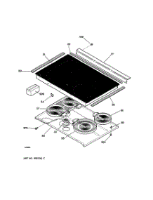 02 - Cooktop parts for Ge Range JSP56BD1BB from AppliancePartsPros.com