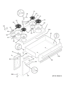 02 - Cooktop parts for Ge Range JCS57F2WW from AppliancePartsPros.com