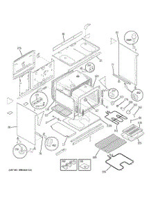 03 - Body Parts parts for Ge Range JCS57F2WW from AppliancePartsPros.com