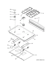 03 - Cooktop parts for Ge Range JGSP48SH1SS from AppliancePartsPros.com