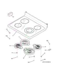 02 - Cooktop parts for Ge Range EER3000H01KC from AppliancePartsPros.com