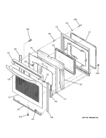 04 - Door parts for Ge Range EER3000H01KC from AppliancePartsPros.com