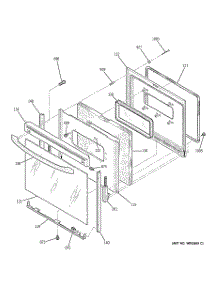 04 - Door parts for Ge Range JBP64BH2CT from AppliancePartsPros.com