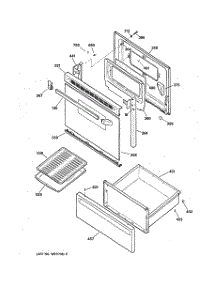 03 - Door & Drawer Parts parts for Ge Range JBS16GV3 from AppliancePartsPros.com