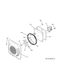 06 - Convection Fan parts for Ge Range JBP84SH2SS from AppliancePartsPros.com