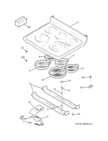 02 - Cooktop parts for Ge Range JB905TH2WW from AppliancePartsPros.com