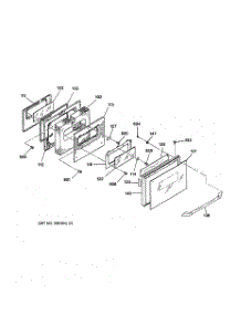 03 - Door parts for Ge Range JGSP23CEY1CC from AppliancePartsPros.com