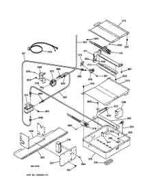 06 - Oven Burner parts for Ge Range JGSP23CEY1CC from AppliancePartsPros.com