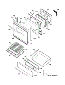 04 - Door & Drawer Parts parts for Ge Range JGBP99WEH1WW from AppliancePartsPros.com