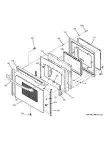 04 - Door parts for Ge Range JBP99SH1SS from AppliancePartsPros.com