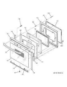 04 - Door parts for Ge Range JBP26CH2CC from AppliancePartsPros.com
