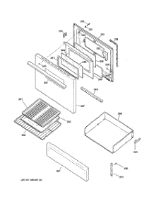 03 - Door & Drawer Parts parts for Ge Range JBS15H1CC from AppliancePartsPros.com
