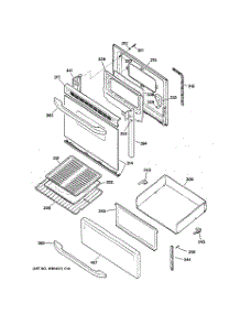 03 - Door & Drawer Parts parts for Ge Range JBS27SH1SS from AppliancePartsPros.com