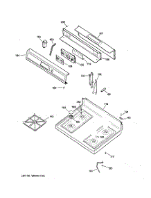 02 - Control Panel & Cooktop parts for Ge Range JGBP28DEH1WH from AppliancePartsPros.com