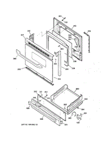 04 - Door & Drawer Parts parts for Ge Range JGBS23CEH1CC from AppliancePartsPros.com
