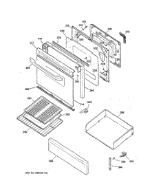 04 - Door & Drawer Parts parts for Ge Range JGBP28BEH1CT from AppliancePartsPros.com