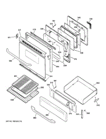 04 - Door & Drawer Parts parts for Ge Range JGBP28SEH1SS from AppliancePartsPros.com