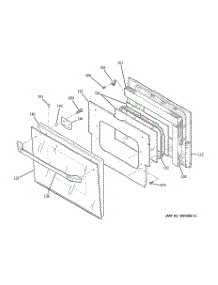 03 - Door parts for Ge Range JMS08BD3CT from AppliancePartsPros.com