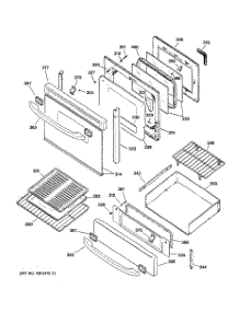 04 - Door & Drawer Parts parts for Ge Range JGBP79MEF3BC from AppliancePartsPros.com