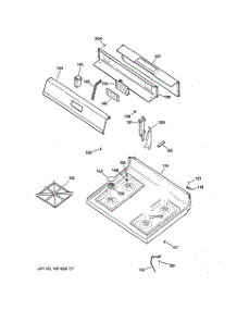 02 - Control Panel & Cooktop parts for Ge Range JGBS22BEH1WH from AppliancePartsPros.com