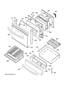 04 - Door & Drawer Parts parts for Ge Range JGBP85SEH1SS from AppliancePartsPros.com
