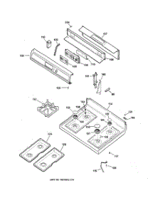 02 - Control Panel & Cooktop parts for Ge Range JGBP33SEH1SS from AppliancePartsPros.com