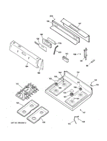 02 - Control Panel & Cooktop parts for Ge Range JGBP90MEH1BC from AppliancePartsPros.com