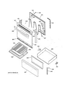 03 - Door & Drawer Parts parts for Ge Range JBS03BH2CT from AppliancePartsPros.com
