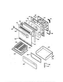 Door And Drawer parts for Ge Range JGB26WEA1WW from AppliancePartsPros.com