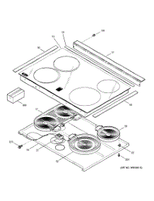 02 - Cooktop parts for Ge Range JSP57CF3CC from AppliancePartsPros.com