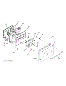 03 - Door parts for Ge Range JSP26BD2CT from AppliancePartsPros.com