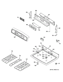 02 - Control Panel & Cooktop parts for Ge Range JGB920BEF2BB from AppliancePartsPros.com