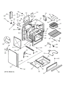 02 - Body Parts parts for Ge Range JSP26BD3WH from AppliancePartsPros.com