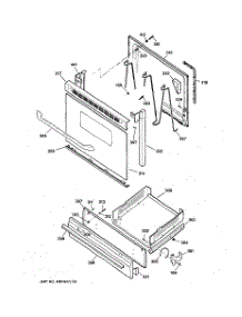 04 - Door & Drawer Parts parts for Ge Range JGBS04BEH1WH from AppliancePartsPros.com