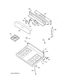 02 - Control Panel & Cooktop parts for Ge Range JGBC20BEH1CT from AppliancePartsPros.com