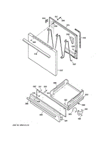 04 - Door & Drawer Parts parts for Ge Range JGBS06PPH1CT from AppliancePartsPros.com