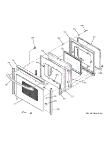 04 - Door parts for Ge Range JB710SH1SS from AppliancePartsPros.com