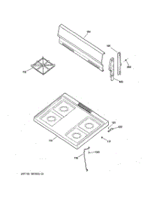 02 - Cooktop parts for Ge Range JGBS04PPH1CT from AppliancePartsPros.com