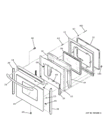 04 - Door parts for Ge Range JBP84SH1SS from AppliancePartsPros.com