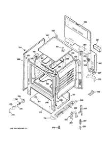 02 - Body Parts parts for Ge Range JBS15F2CT from AppliancePartsPros.com
