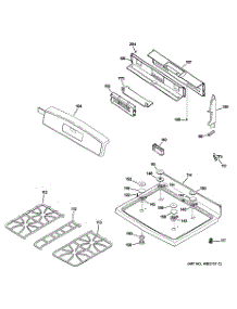 02 - Control Panel & Cooktop parts for Ge Range JGB920SEF1SS from AppliancePartsPros.com