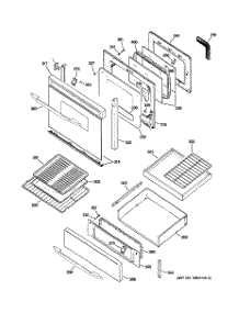 04 - Door & Drawer Parts parts for Ge Range JGB920SEF1SS from AppliancePartsPros.com