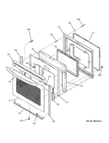 04 - Door parts for Ge Range JBP35BB5WH from AppliancePartsPros.com