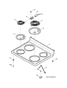 02 - Cooktop parts for Ge Range JBP35CD2CC from AppliancePartsPros.com