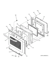 04 - Door parts for Ge Range JBP48WB6WW from AppliancePartsPros.com