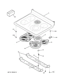 02 - Cooktop parts for Ge Range JBP82SF2SS from AppliancePartsPros.com
