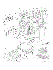 03 - Body Parts parts for Ge Range JBP64BB5WH from AppliancePartsPros.com