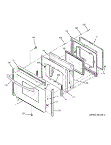 04 - Door parts for Ge Range EER3001D01SS from AppliancePartsPros.com